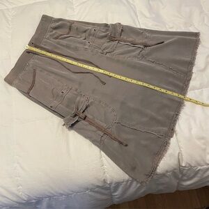 XCVI Cargo Midi Skirt, Tan, Medium, NWOT